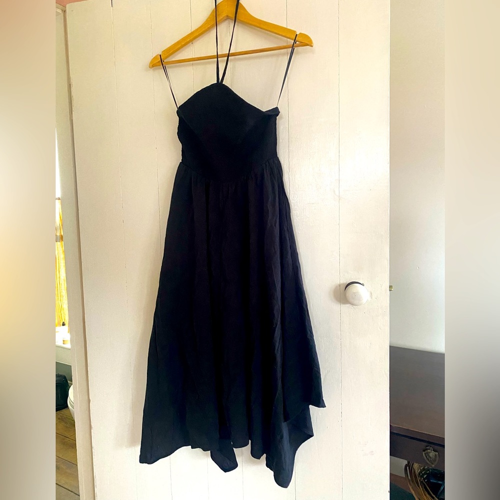 Old Navy black halter dress